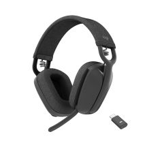 Logitech Zone Vibe Kabelloses Headset mit Kopfbügel, Bluetooth-Anrufe/Musik, Graphit