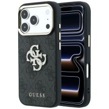 Guess 4G & Big Strass Logo Hülle für iPhone 17 Pro Max / 18 Pro Max - Schwarz