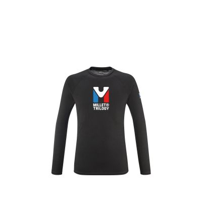 5. MILLET M Trilogy Wool Ts Ls schwarze Unterwäsche
