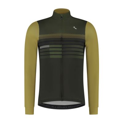 Rogelli STRYDE Langarmshirt, schwarz und grün, Größe 2XL
