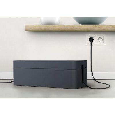2. Robuste Cavoline Box L Schreibtisch-Kabelbox Graphit 1 Stück.