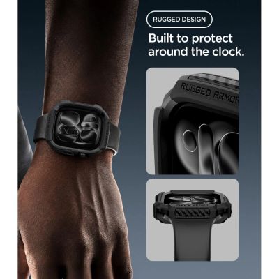 5. Spigen Rugged Armor Schutzhülle für Apple Watch 42 mm – Mattschwarz
