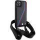 3. BMW M Edition Carbon Tricolor Lines & Strap Hülle für iPhone 15 / 14 / 13 – Schwarz