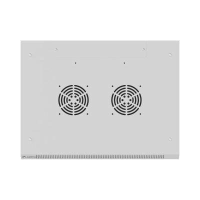 14. Lanberg 19" 12U 600X450 grauer Wand-RACK-Installationsschrank mit perforierten Türen (flach verpackt)