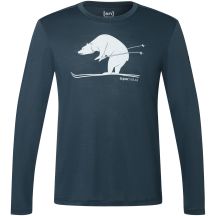 Herren-Langarmshirt SUPER.NATURAL M Ski Karl LS marineblau
