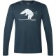 Herren-Langarmshirt SUPER.NATURAL M Ski Karl LS marineblau