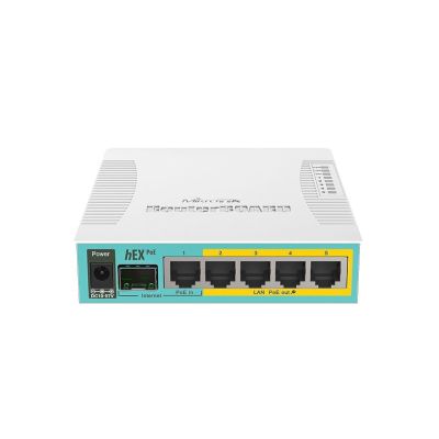 9. Mikrotik hEX PoE Router (RB960PGS) Anzahl Ethernet-Ports: 6; Architektur: MIPSBE; CPU-Kern: 1