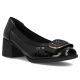 Schwarze Lacklederpumps mit Blockabsatz, Modell Filippo DP6960