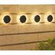 23. Solar-Scheibenlampen zur Boden- oder Wandmontage, 2 Stück
