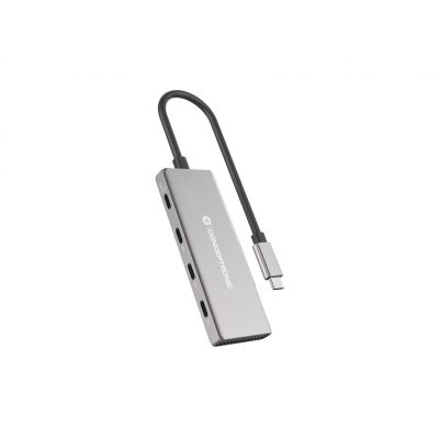 2. Conceptronic HUBBIES16G USB 3.2 Gen 2 (3.1 Gen 2) Typ-C Hubs und Hubs 10000 Mbit/s Grau