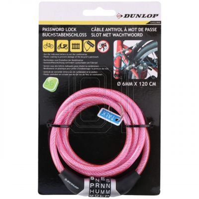 2. Dunlop Spiral-Fahrradschloss, Code 0,6x120 cm 1042701