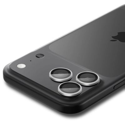 4. Spigen Optik Pro GLAS.TR „EZ FIT“ Kamera-Cover 2er-Pack für iPhone 16 Pro / Max / 17 Pro / Max - Silber