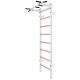 9. Turnwand-Stangen aus Holz und Metall mit Hantelbank K 221W