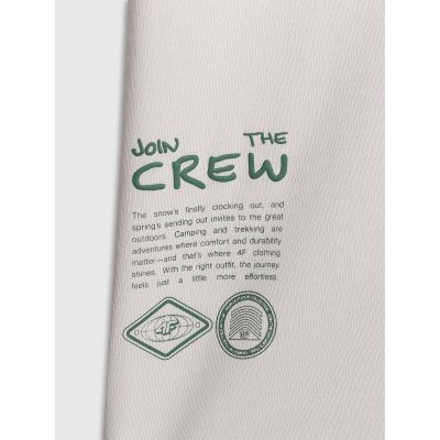 6. Herren-T-Shirt mit Aufdruck, regulär, Größe 4F 4FRSS26TTSHM3814-11S