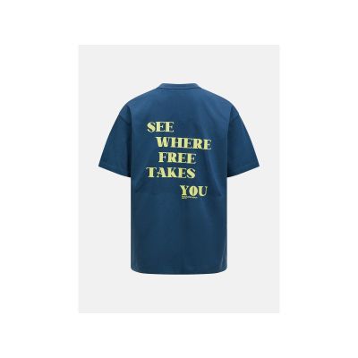3. PEAK PERFORMANCE M Grafik-T-Shirt Blau