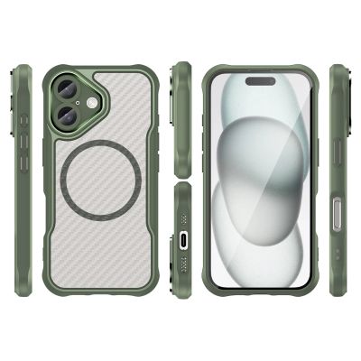 3. Leading Series MagSafe Silikonhülle für iPhone 16 Plus – grün