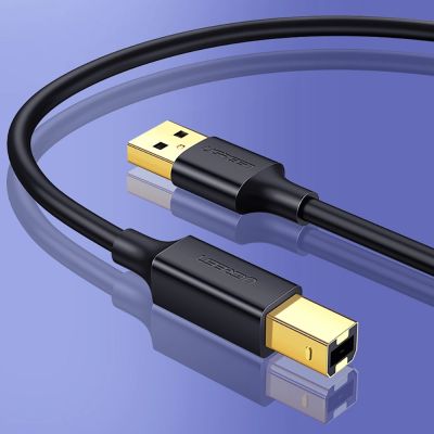 4. Ugreen USB Typ B Kabel für Drucker (männlich) – USB 2.0 (männlich) 480 Mbit/s 1 m schwarz (US135 20846)