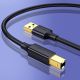 4. Ugreen USB Typ B Kabel für Drucker (männlich) – USB 2.0 (männlich) 480 Mbit/s 1 m schwarz (US135 20846)