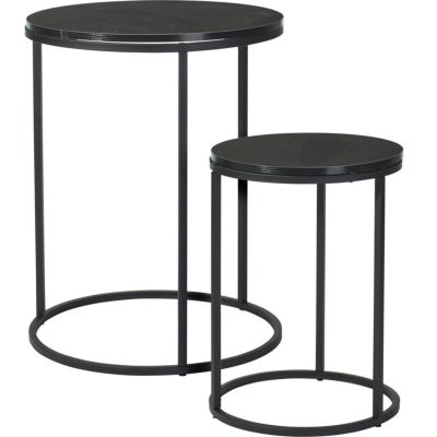 2-in-1 Couchtisch-Set, Holztischplatte 30/40 cm