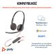 113. POLY Blackwire 3225 USB-C Stereo-Headset + 3,5-mm-Klinkenstecker + USB-C/A-Adapter (Multipack)