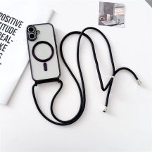 iPhone 17 Hülle mit Schultergurt, MagSafe-kompatibel – Schwarz
