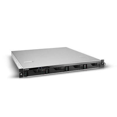 7. Asustor Lockerstor 4RD AS6504RD NAS, 1U Rack, 4x (3,5" SATA HDD/ 2,5" SSD), Intel Atom C3538, 8 GB DDR4 SODIMM (max. 128 GB), 2x 1GbE, 2x 2,5GbE, 1x PCIe Gen3, 4x USB 3.2 Gen, AES-NI, MyArchive, SSD-Caching, Snapshot, EZ Connect, EZ Sync, Schiene, Redundant 250
