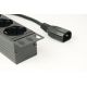 13. GEMBIRD 19"-Rack-Steckdosenleiste PDU EG-PDU-014-C14 1U, 10 A, 8 x SCHUKO, C14-Stecker, 3-m-Kabel