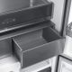7. Mehrtüriger Einbau-Kühlschrank mit No-Frost-Technologie, Modell MPM-503-SSI-11, schwarzes Glas
