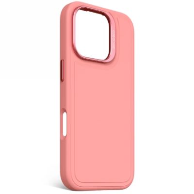 2. Decoded Antimicrobial Silicone Stacks Backcover Case mit MagSafe für iPhone 16 Pro – Pink