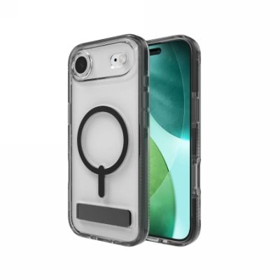 ZAGG Santa Cruz Snap KS MagSafe-Hülle mit Ständer für iPhone Air, transparent und schwarz