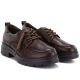 4. Damenschuhe aus braunem Leder, Jezzi JH03-3