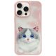 Nimmy Big Eyed Pet 2.0 Katzen-Schutzhülle für iPhone 15 Pro Max, Rosa