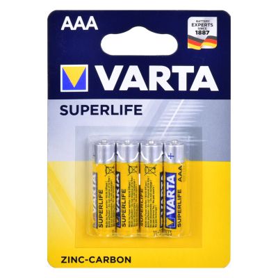 2. VARTA Superlife R03 AAA Zink-Kohle-Batteriepack (Zn-C; x 4)