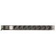7. GEMBIRD 19"-Rack-Steckdosenleiste PDU EG-PDU-014-C14 1U, 10 A, 8 x SCHUKO, C14-Stecker, 3-m-Kabel