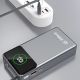 9. Dudao K31 Pro 45W 20000mAh Powerbank mit integriertem einziehbarem USB-C-Kabel - Grau