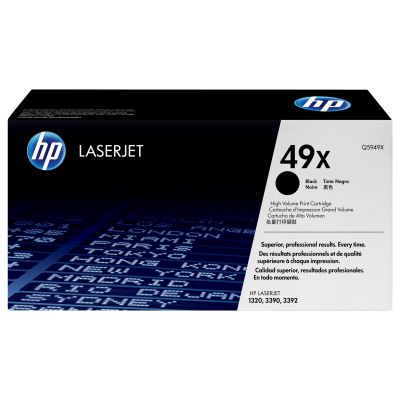 2. Originale schwarze Tonerkartusche für HP 49X LaserJet XL