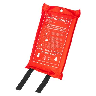 11. NEO TOOLS Glasfaser-Feuerlöschdecke 1,2 x 1,8 m
