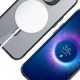 7. 3mk Satin Armor MagCase Hülle mit MagSafe für iPhone 16 Pro – transparent mit schwarzem Rahmen