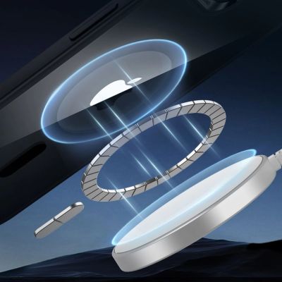 3. ESR Classic Hybrid Halolock MagSafe Hülle für iPhone 16e / 17e - Transparent-Schwarz