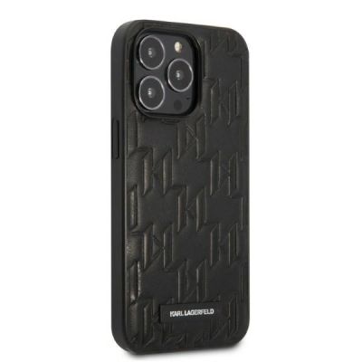 4. Karl Lagerfeld Monogram Plaque Case für iPhone 13 Pro Max – Schwarz