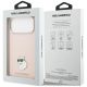 8. Karl Lagerfeld Silicone Choupette Metal Pin Hülle für iPhone 18 Pro Max / 17 Pro Max – Rosa