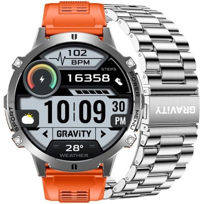 Smartwatch Gravity Graphitarmband + Armband GT42-4