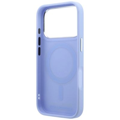 7. Karl Lagerfeld Ring Stand 360 Saffiano Classic Logo MagSafe Hülle für iPhone 18 Pro / 17 Pro - Hellblau
