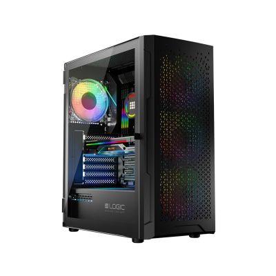 12. LOGIC ARAMIS ARGB MIDI USB 3.0 SCHWARZES GEHÄUSE