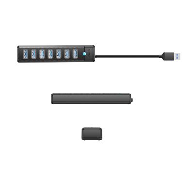 2. Hub Orico PW7U-U3 7x USB-A 3.0 + USB-C 5V/3A 1m - schwarz