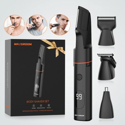 3. MAXGROOM LK-881 Multifunktionstrimmer mit austauschbaren Aufsätzen – schwarz