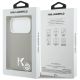 8. Karl Lagerfeld MagSafe Hülle mit Karl-Kopf-Logo für iPhone 17 Pro – Grau