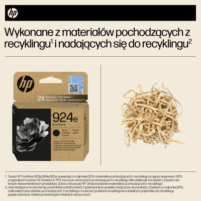 21. HP Original Schwarze Tinte 924e EvoMore