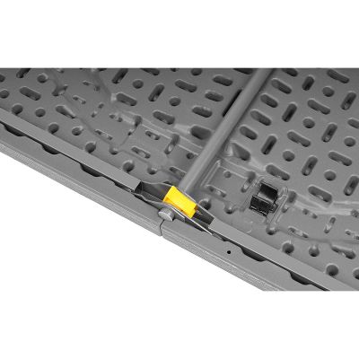 11. Cateringtisch, zusammenklappbar in einem Koffer, 180 x 74 cm, max. 100 kg, Holzart: Woodland Board, Dunkelgrau