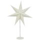 2. DEKORATIVE STEHLEUCHTE STERN 65 CM E14 WEISS